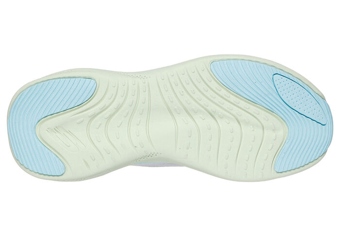 SKECHERS Sneaker mit geformter Slip-Ins Fersenplatte EISGRAU-MULTICOLOR