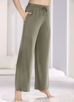 Lange Laurina Lounge-Hose, mit Kordelzug und Taschen 