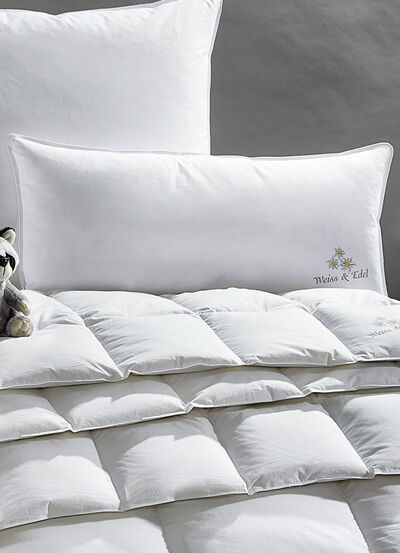 4-Jahreszeiten-Kissen Weiss & Edel von OBB, hergestellt in Deutschland 