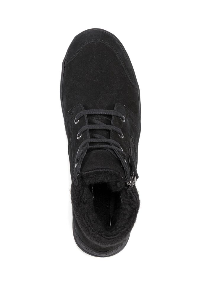 ELENA EDEN, gef&uuml;tterte Damen-Boots, Winterschuhe, Weite H, mit herausnehmbarem Fu&szlig;bett SCHWARZ