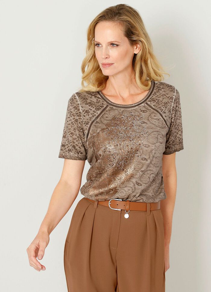 Shirt mit Netzeinsätzen 