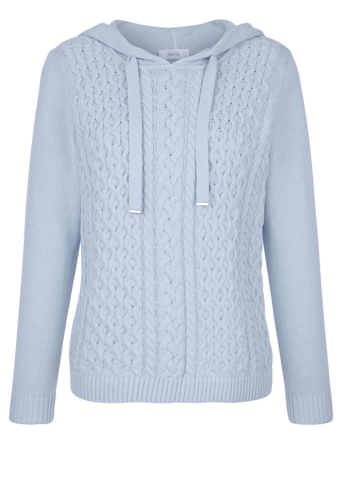 Kapuzenpullover aus reiner Baumwolle 