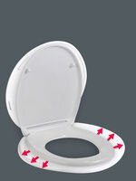 Toilettensitz XXL mit extra breiter Sitzfl&auml;che 