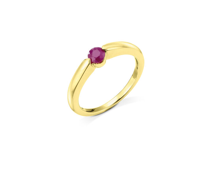 Bezaubernder Damenring mit echtem Edelstein 