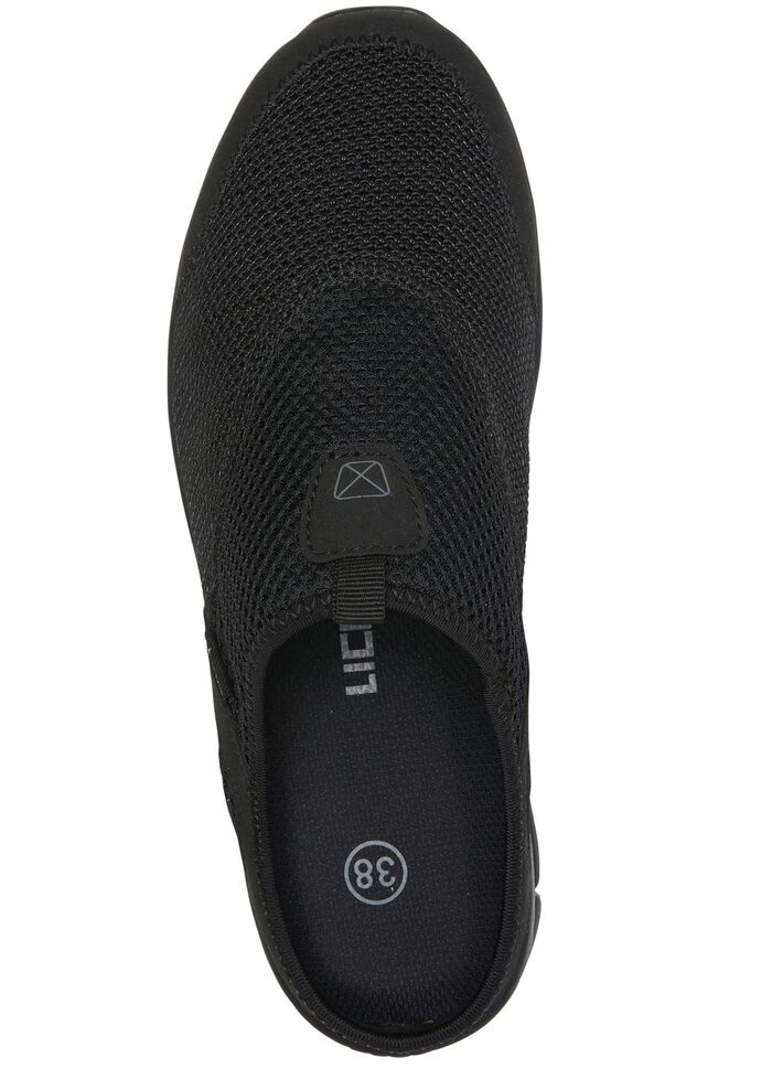 Sabot aus Textilmaterial mit Synthetikbes&auml;tzen 