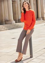 Pullover mit Raglanärmeln ORANGE-MELIERT