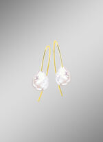 Ohrhacken mit Keshi-Perlen 