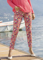 Hose mit farbbrillantem Inkjet-Druck ORANGE-BUNT