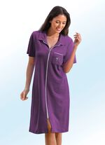 Frottier-Kleid mit durchgehendem Reißverschluss BEERE