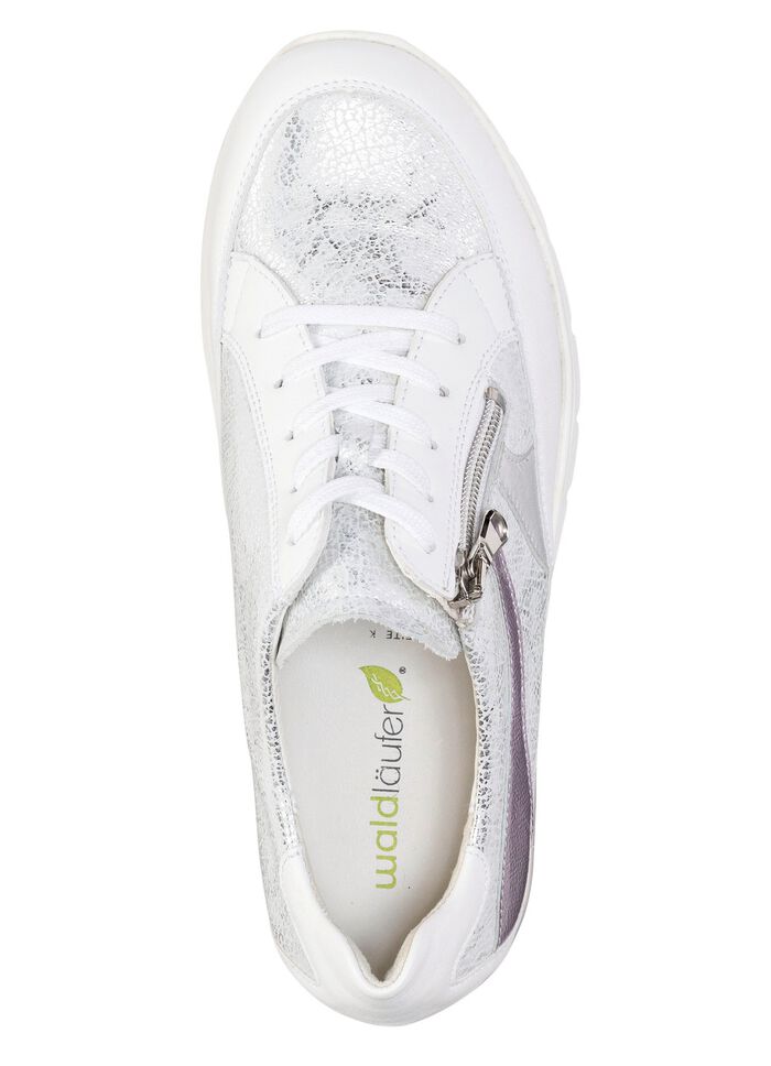 Waldl&auml;ufer Schn&uuml;r-Sneaker mit Metallic-Pr&auml;gung 
