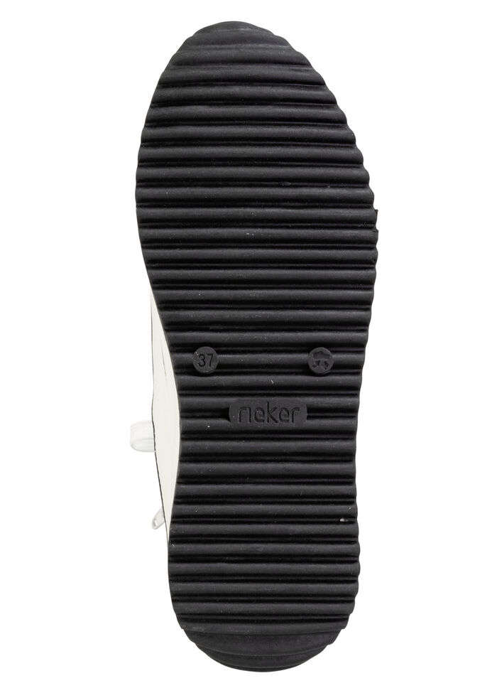 Rieker Schn&uuml;r-Bootie in Leo-Print oder Denim-Style BLEU-WEISS