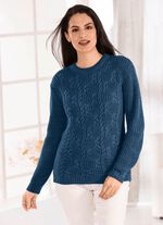 Pullover in Strickmix NACHTBLAU
