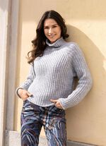 Pullover in sehr flauschiger Qualität PERLGRAU MELIERT