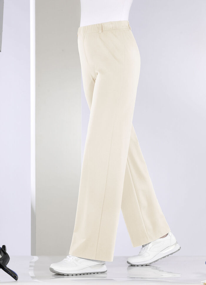 Hose in modischer Palazzo-Form BEIGE