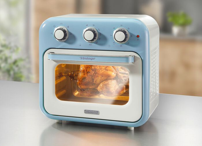 Ariete 2-in-1 Hei&szlig;luft-Ofen im Vintage-Design 