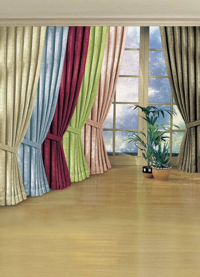 Übergardinen-Garnitur mit Universalschienenband 