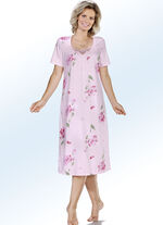 Zweierpack Nachthemden mit kurzen &Auml;rmeln und Spitze 