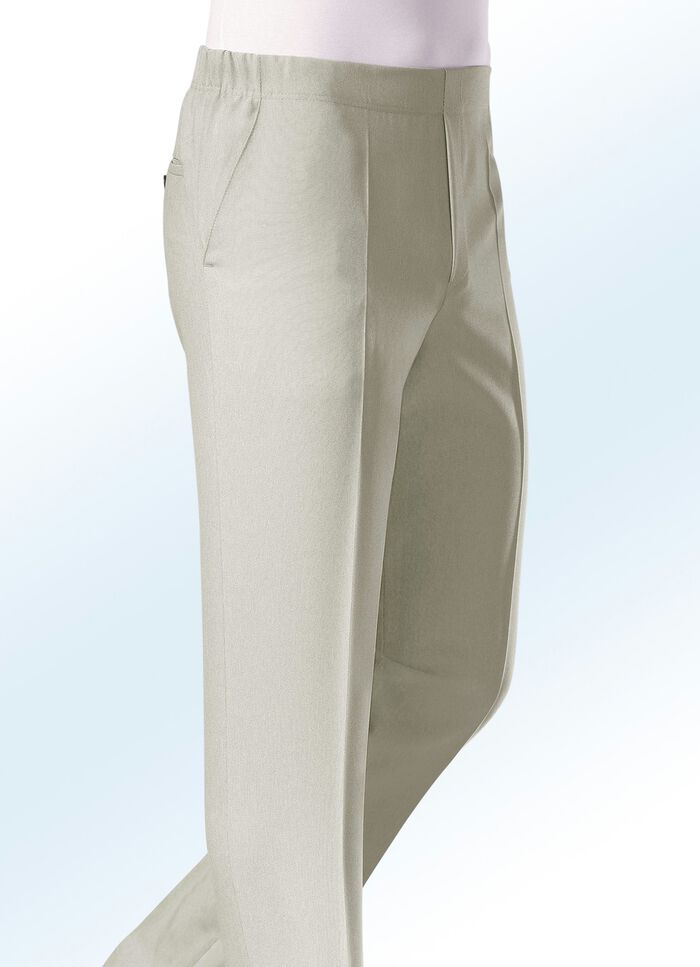 &bdquo;Klaus Modelle&ldquo;-Schlupfhose mit Zierblende in 4 Farben KIESEL