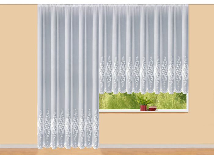 Store mit Plauener Stickerei und Universalschienenband 