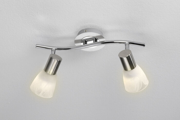 Deckenleuchte aus mattem Metall NICKEL