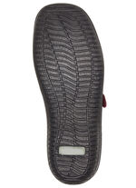 ELENA EDEN, bequeme Damen-Slipper, Weite G, mit herausnehmbarem Fu&szlig;bett BURGUND