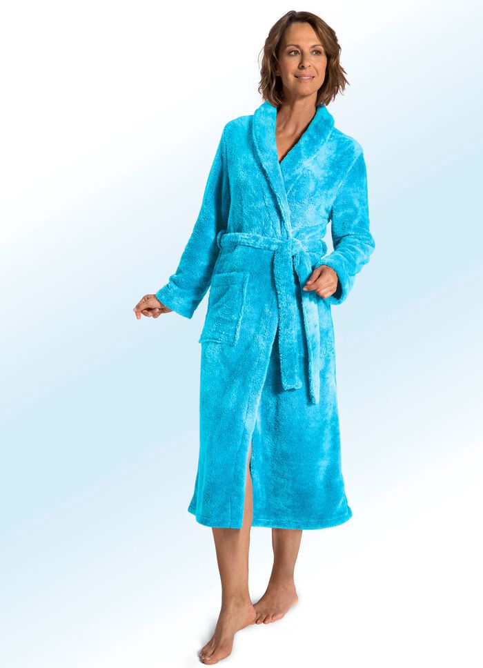 Bademantel für Damen und Herren TÜRKIS