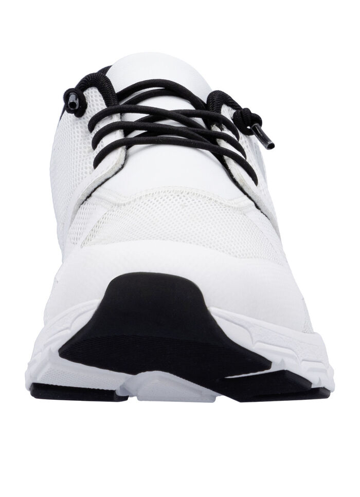 Rieker Sneaker aus teilweise beschichtetem Meshmaterial WEISS