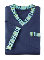 Zweierpack Nachthemden mit V-Ausschnitt und Brusttasche 