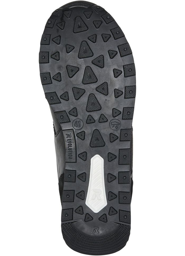 Schn&uuml;r-Sneaker mit herausnehmbarem Textilfu&szlig;bett SCHWARZ