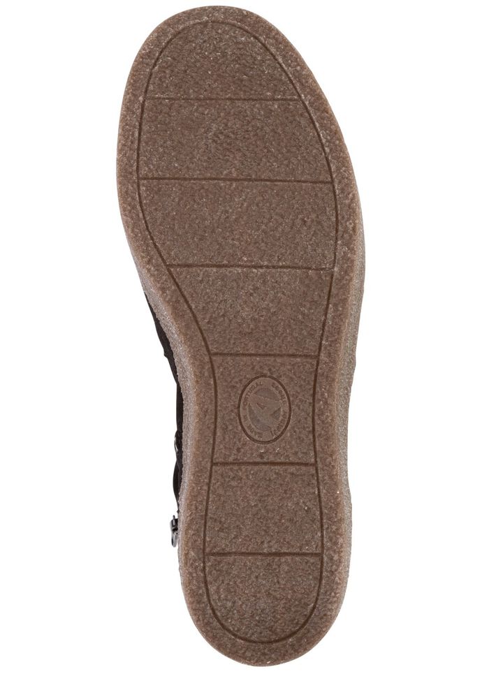 ELENA EDEN Stiefelette aus weichem Veloursleder SCHWARZ