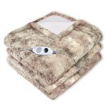 XXL-Heizdecke in Lammfell-Optik BEIGE