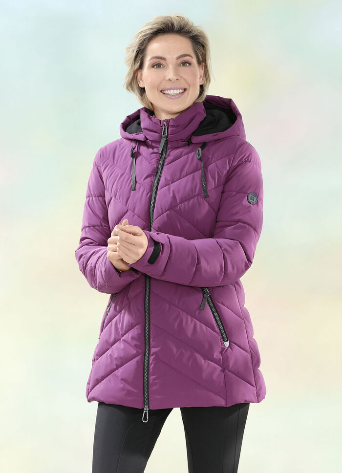 Funktionsjacke mit abnehmbarer Kapuze 