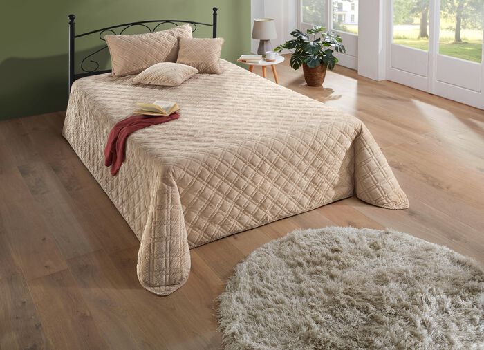 Tagesdecken in Cordoptik-Optik NATUR