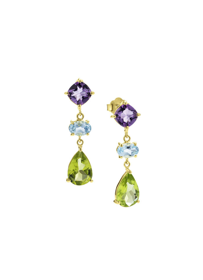 Edle Farbenpracht: Ohrstecker mit echten Edelsteinen 