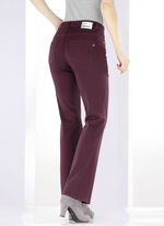 Magic-Jeans mit modisch weiterem Beinverlauf BORDEAUX
