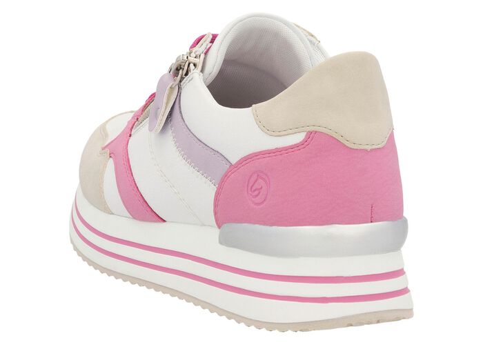 Remonte Schn&uuml;r-Sneaker aus Nappaleder 