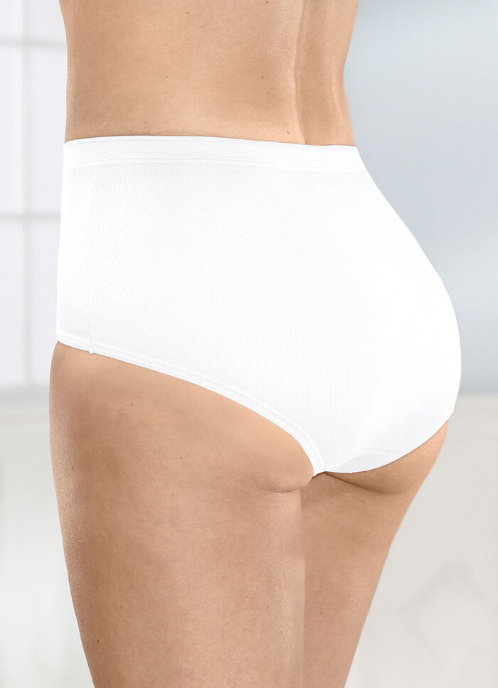 Viererpack Slips mit Spitzeneinsätzen 