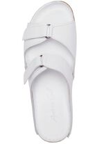 Andrea Conti Pantolette mit zwei verstellbaren Klettspangen WEISS