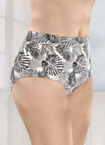 Viererpack Slips mit floralem Druckdessin 