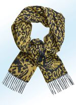 Schal mit Raubtierfell-Dessin 