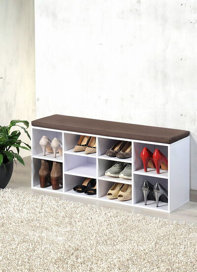 Schuhbank mit Sitzkissen 