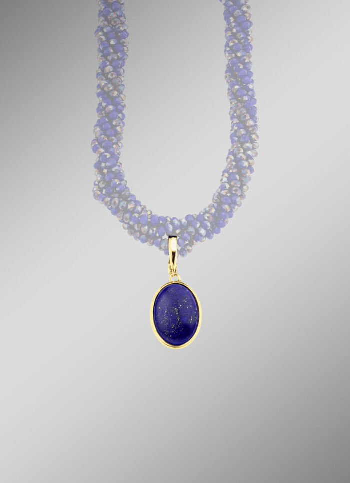 Vergoldeter Anhänger mit Lapislazuli 