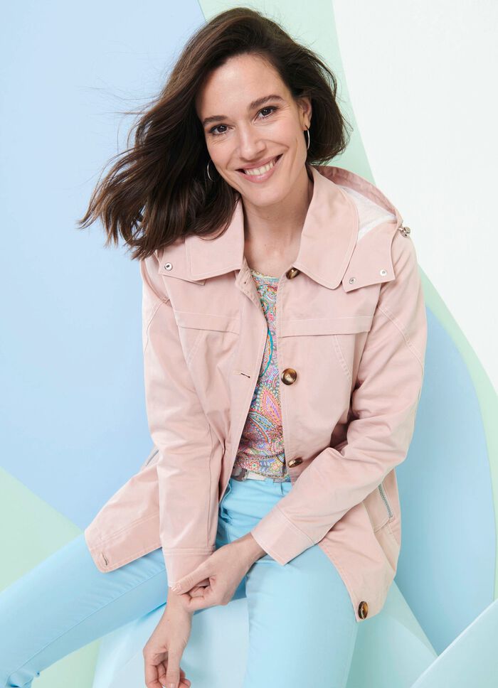 Jacke mit abnehmbarer Kapuze 