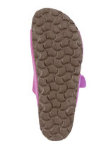 ELENA EDEN, bequeme Damen-Pantoletten, Weite H, aus Leder PINK