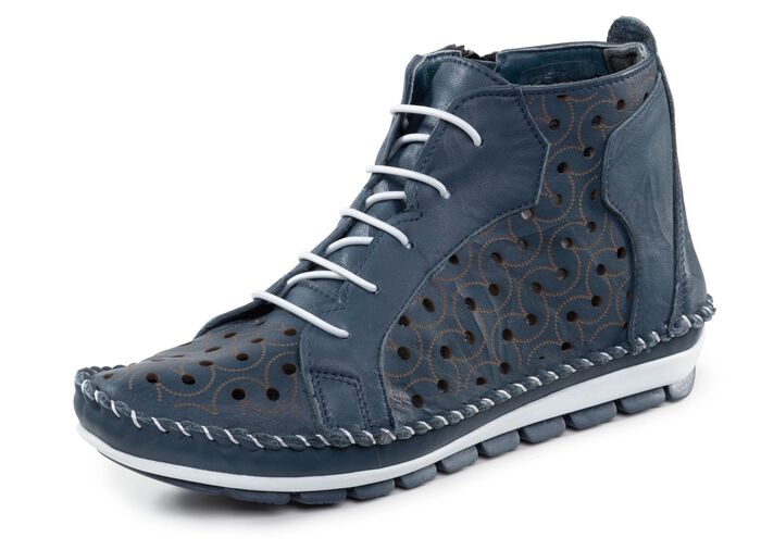 Gemini Bootie mit Knitter-Struktur 