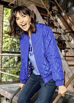 Wendeblouson mit Rippenstrickbündchen 