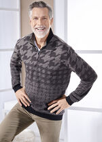 Troyer mit Strickkragen 