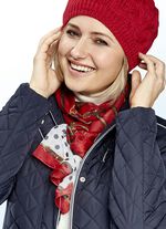 Schal mit aktuellen Ketten- und G&uuml;rtelmotiven 