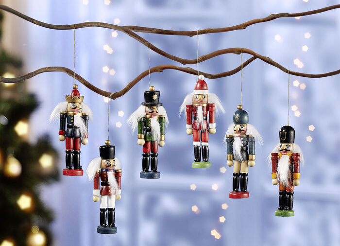 Baumh&auml;nger aus Holz, 6er-Set 