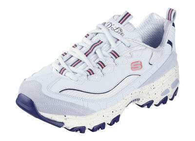 SKECHERS Schnür-Sneaker mit Veloursleder-Besätzen 